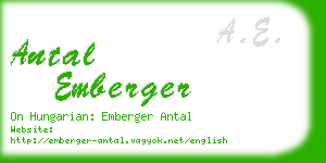 antal emberger business card